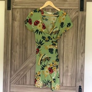 Goodnight Macaroon Floral Wrap Dress